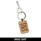 Bunny Pattern Mermaid Scales Easter Rabbit Engraved Wood Rectangle Keychain Tag Charm